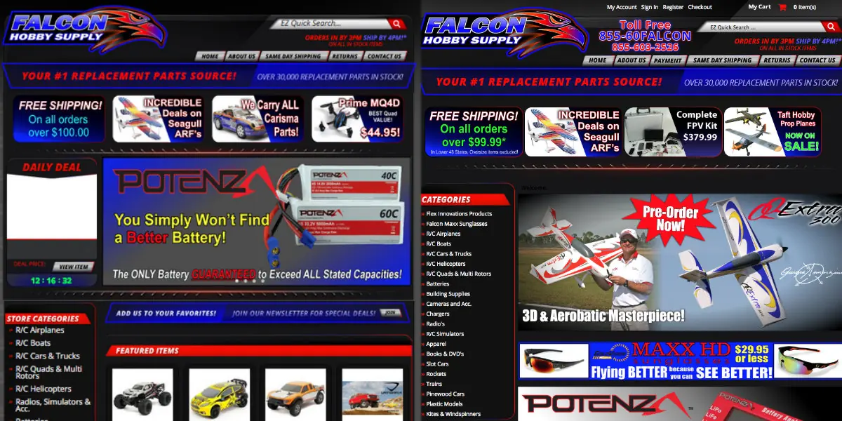 Falcon hobby supply