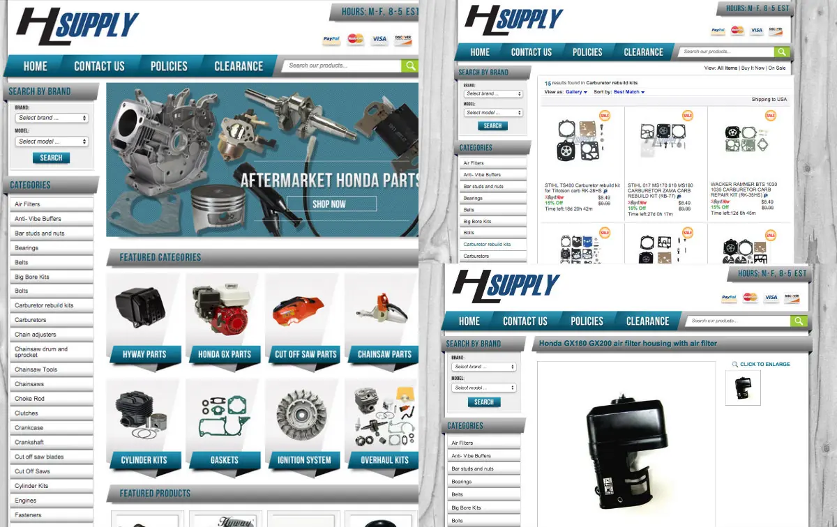 Get a custom eBay store category page and custom listing template at OCDesignsonline