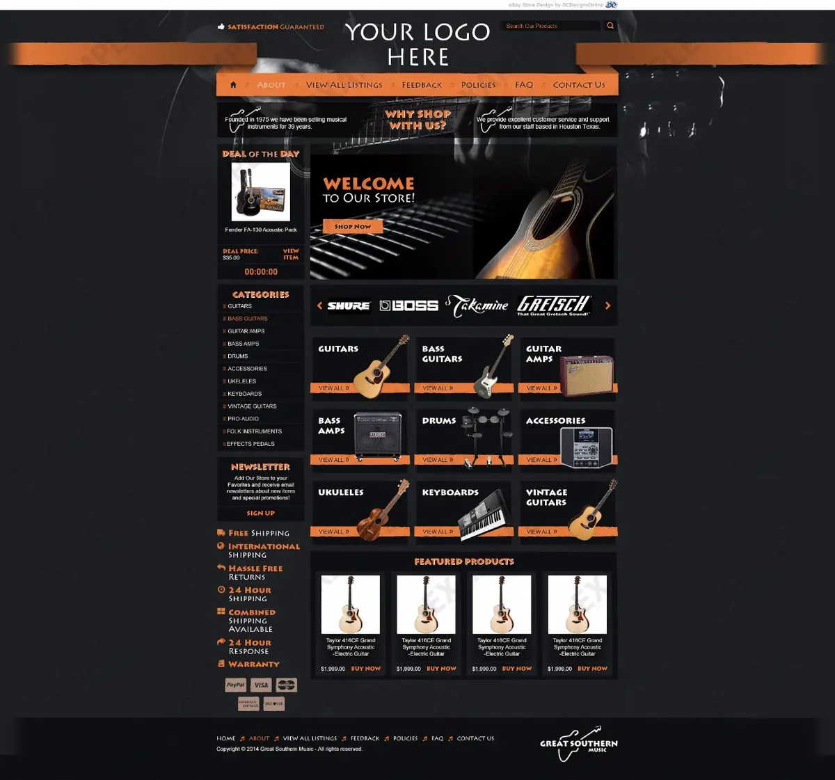 Jetspan store design #1211 — premade eBay design preview