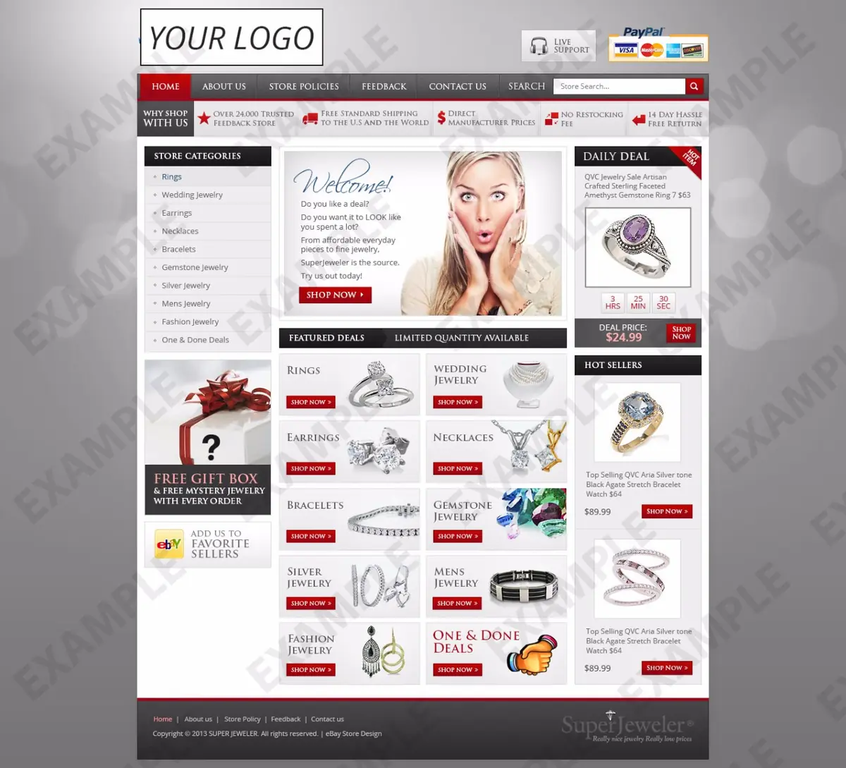 Bubblechat store design #1218 — premade eBay design preview