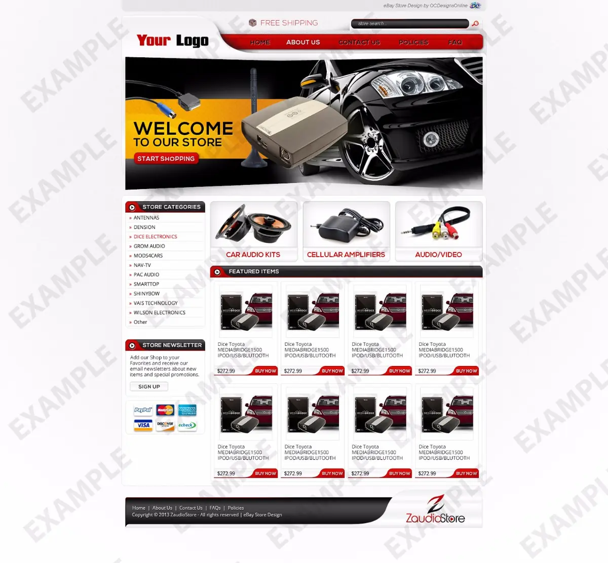 Trundu store design #1223 — premade eBay design preview