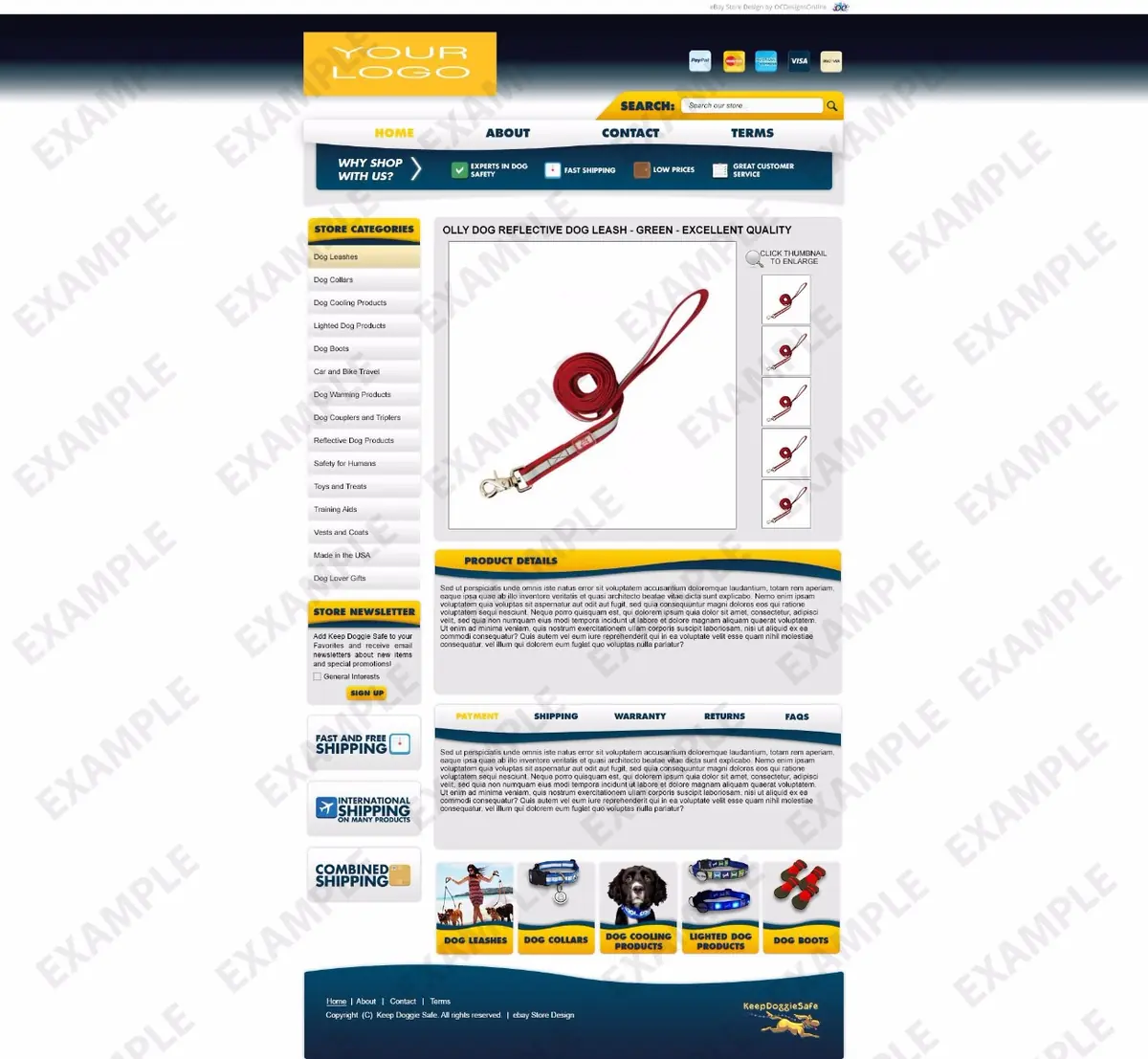 Skizzy listing template #1231 — premade eBay design preview