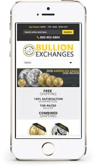 Bullion Exchanges store on a phone