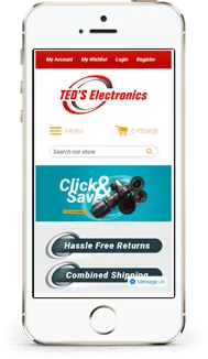 Ted store on a phone