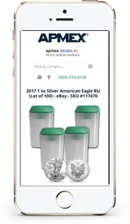 Apmex store on a phone