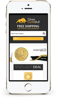 Silver Bull store on a phone