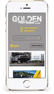 Golden Offroad store on a phone