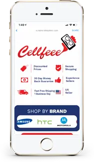 Cellfee store on a phone
