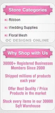 Image of custom eBay store design