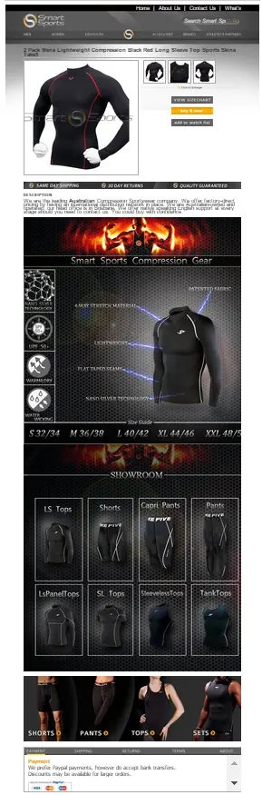 Responsive custom listing template