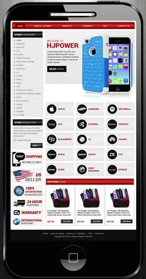 Responsive Web Design eBay Shop Design