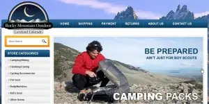 eBay store design for Rocky Mountain Outdoor
