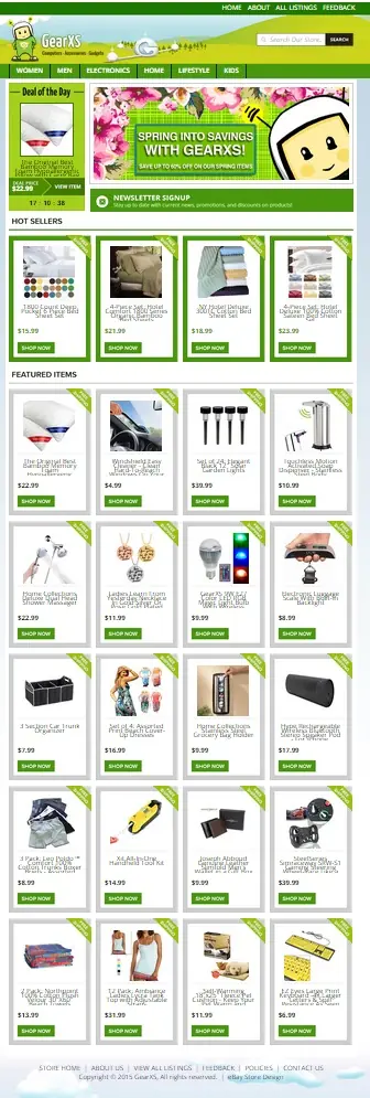 custom eBay shop