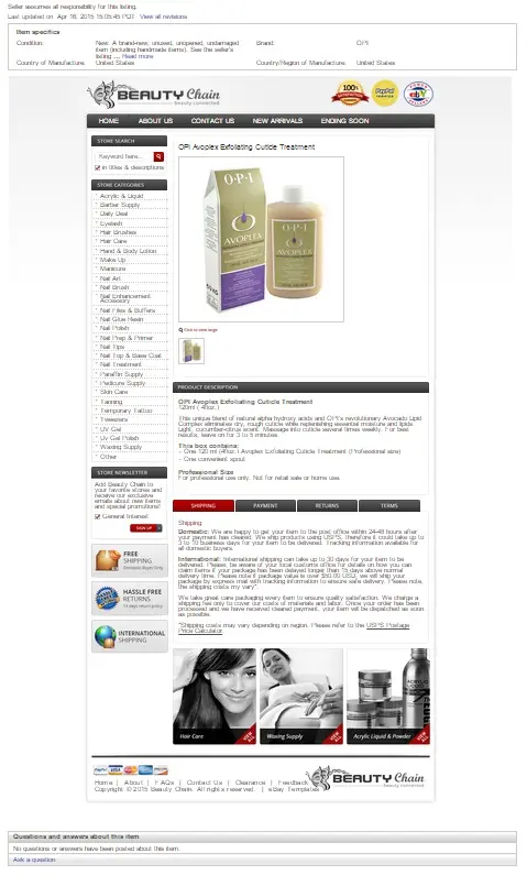 ebay listing template