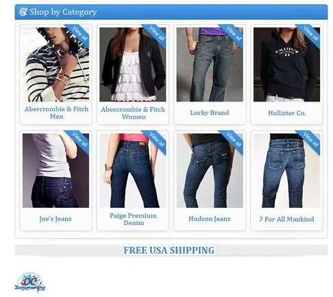 Fashion and designer clothes eBay Store Design