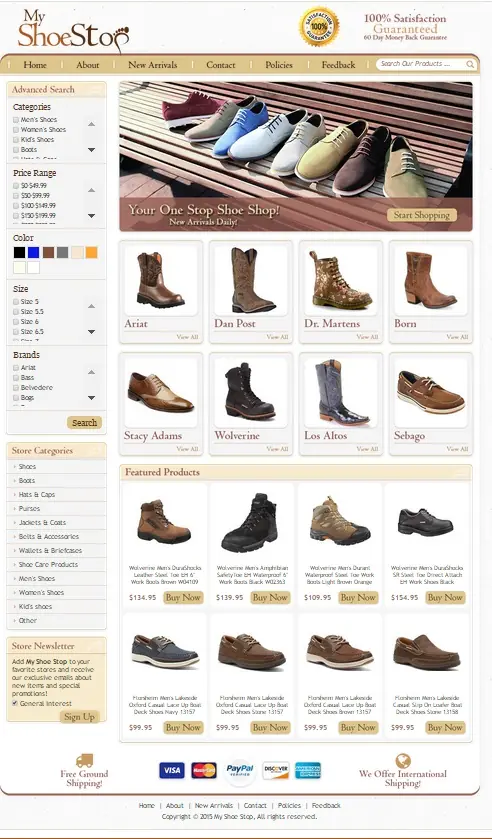 custom eBay shoe store