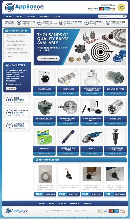 eBay appliance store