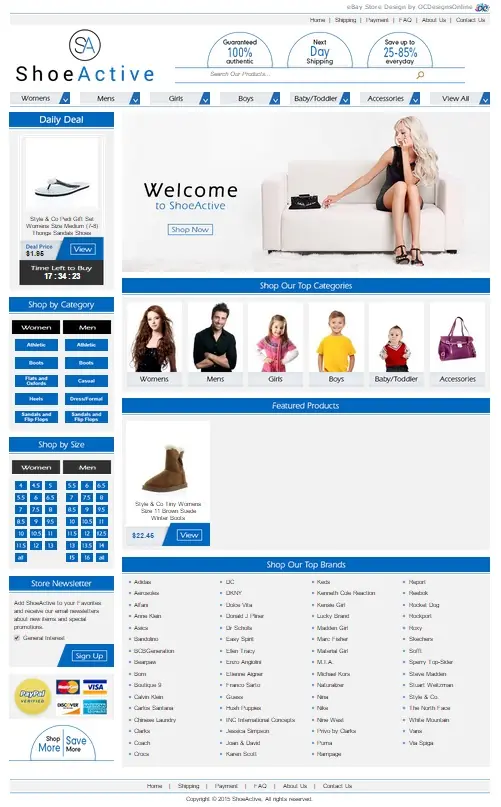 eBay shoe store