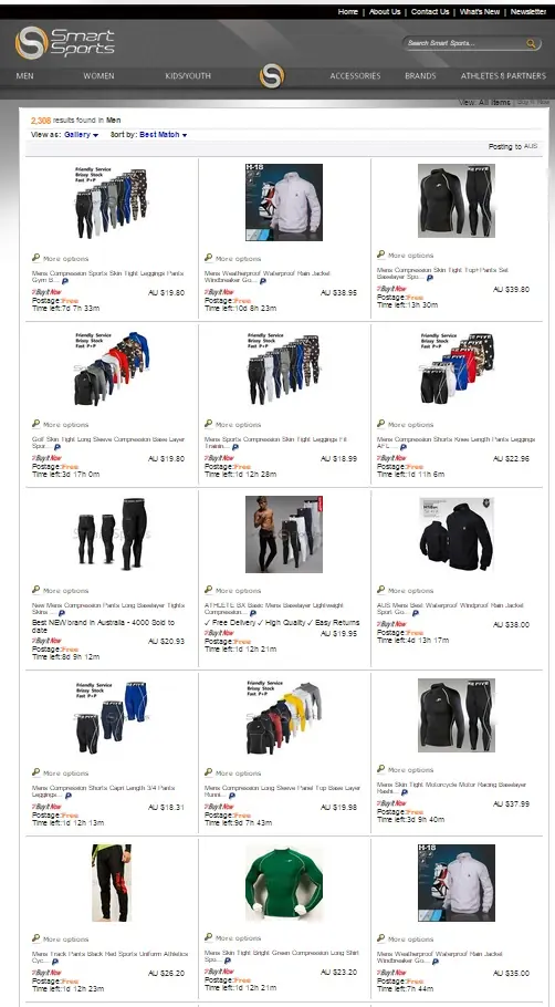 Custom category search page