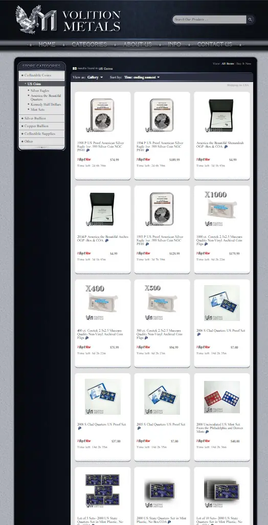 custom category page