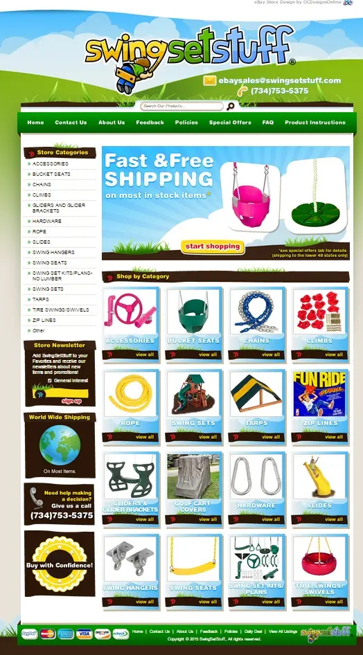 Custom eBay store design
