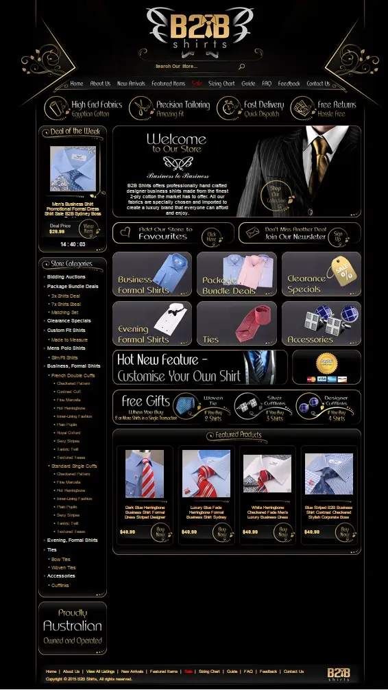 custom eBay stores designs for Australia