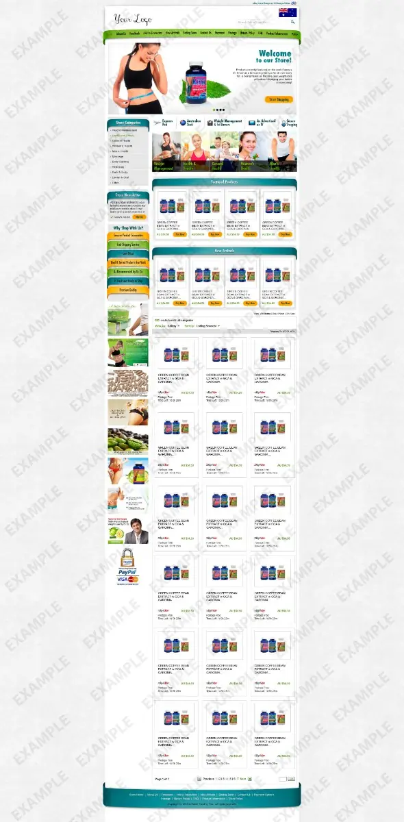Micero store design #1290 — premade eBay design preview