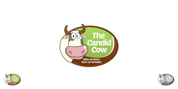 The Candid Cow logo designed by OC Designs Online