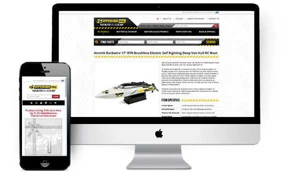 Mobile Optimized eBay Store Designs
