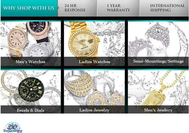Johnnydiamondsw Jewelry and Watches eBay Store Design