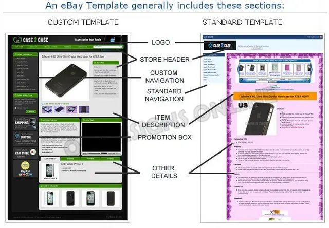 Custom Listing Template OC Designs Online Custom eBay Listing Template Design