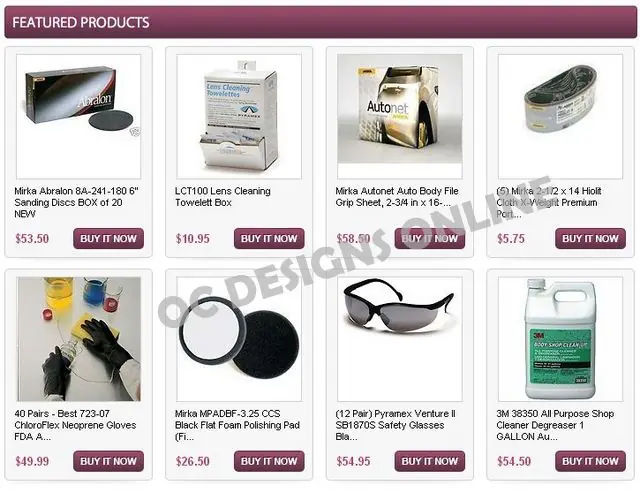 AB's Gloves and Abrasives eBay store design