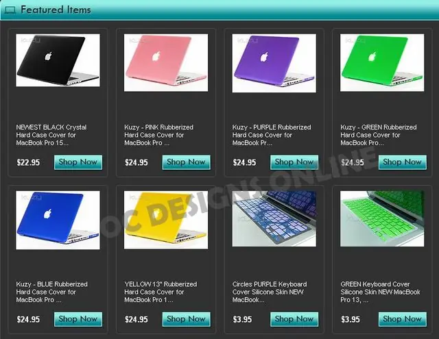 Showcase product listings with custom eBay store design
