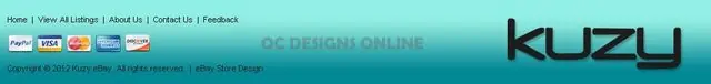 Custom headers and footers for eBay store designs
