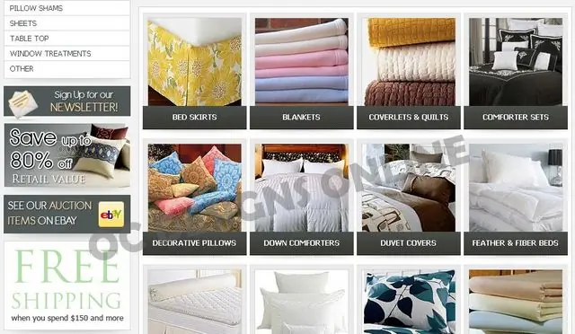 Volusion store design examples