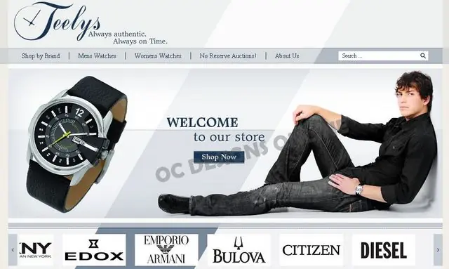 Watch and Jewelry eBay store design examples