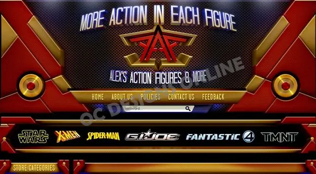 Action Figure Collectibles Custom eBay store design Action Figure Collectibles Custom eBay store design