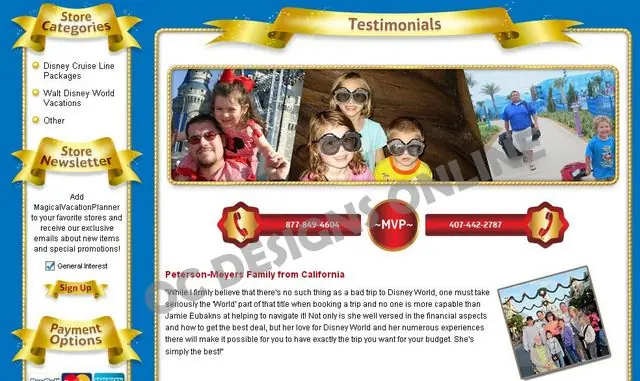Custom eBay Customer Testimonial page design