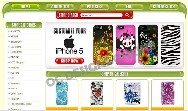 iPhone cases eBay store design