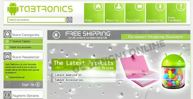United Kingdom and Australia eBay store design