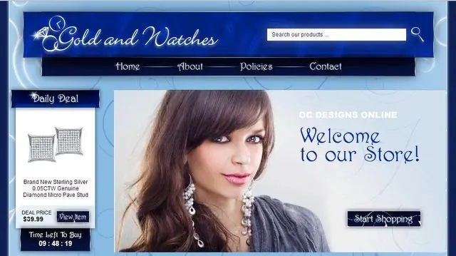 Jewelry and watch eBay store designs