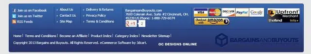 3DCart social media options