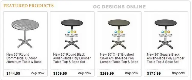 Showcase featured products in eBay store design