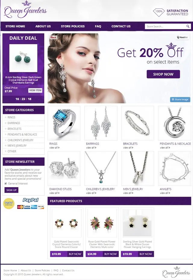 custom eBay store