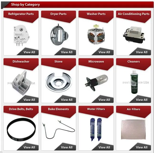 eBay custom category page