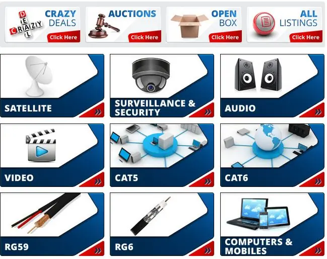 eBay custom category page
