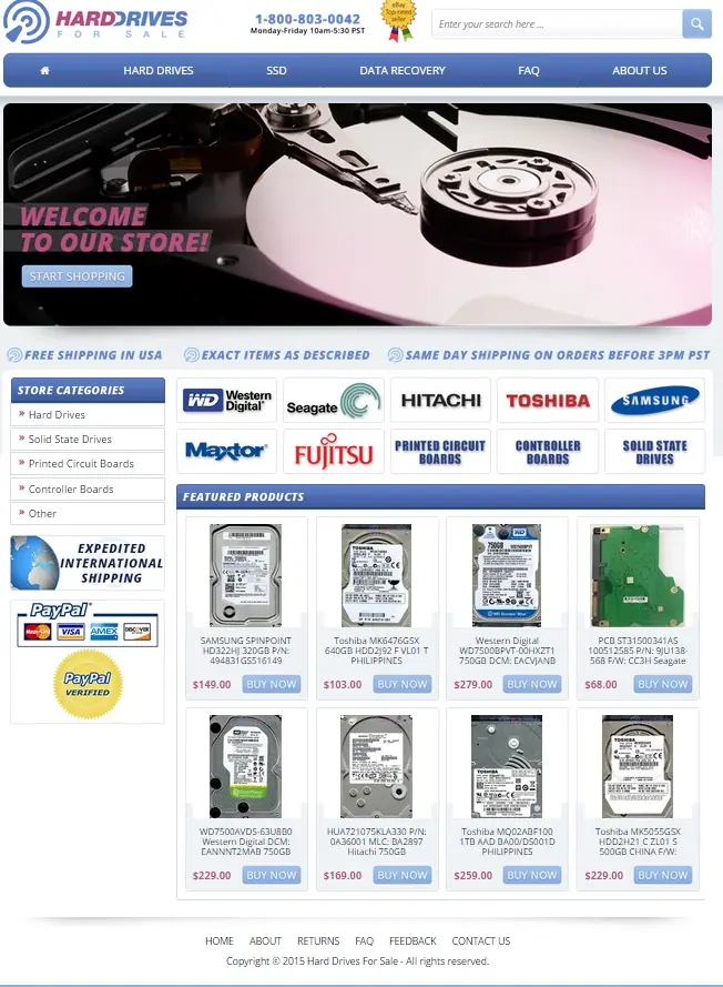 custom eBay store