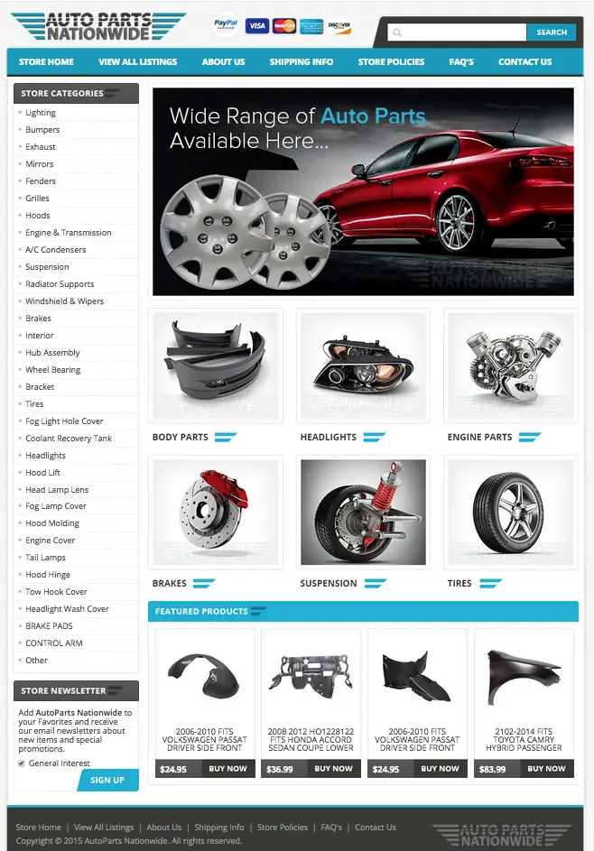 Custom eBay Storefronts