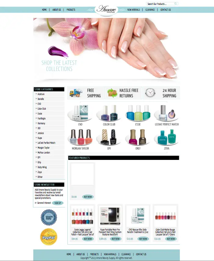 Beauty ebay store designs from OCDesignsonline