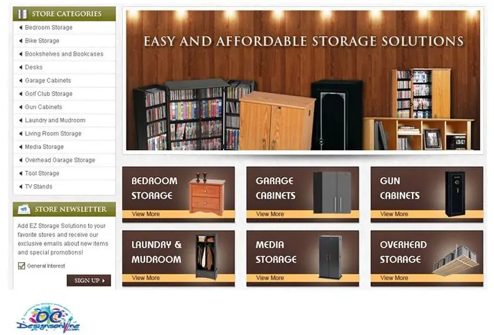 EZ Storag with watermark2 OC Designs Online makes EZ Storage Solutions Pop with eBay Store Design